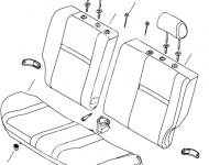 Заднее сиденье Geely GC6